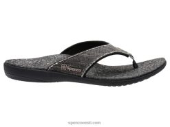 Spenco Footwear meeste yumi lõuendi sandaalid mustNJ0RR841
