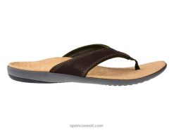 Spenco Footwear meeste yumi nahast tumepruunNJ0RR830