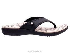 Spenco Footwear yumi ameerika must/kreem naised NJ0RR73