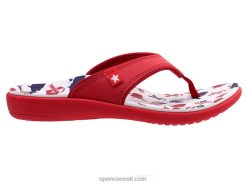 Spenco Footwear yumi ameerika valge/punane naised NJ0RR78